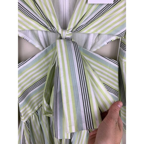 NWT! SIGNIFICANT OTHER Nola Maxi Dress in Avocado Stripe Size 6 - Picture 16 of 16